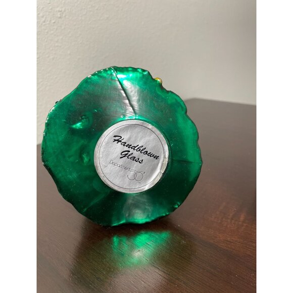 Vintage Dept. 56 Handblown Mercury Glass Santa Tree Ornament - Picture 3 of 6